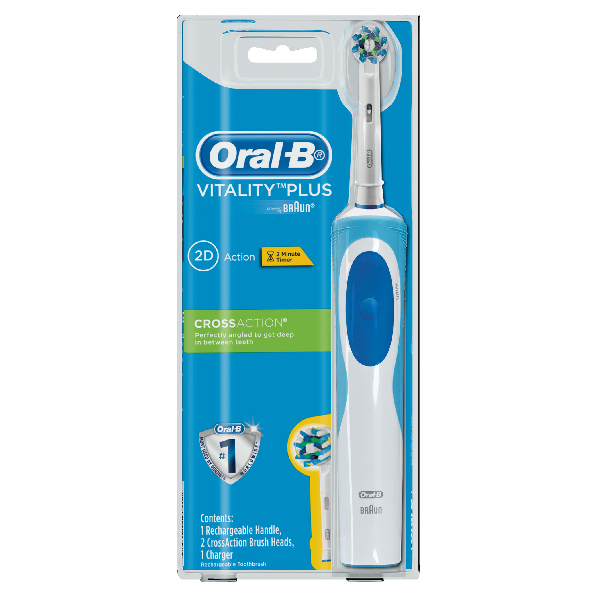 Oral-B Vitality Plus CrossAction Electric Toothbrush - Bideshbazzar