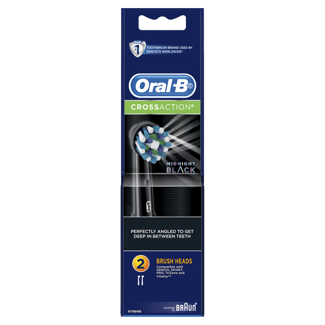 Oral-B CrossAction Replacement Brush Heads (2 PC) For Electric ...